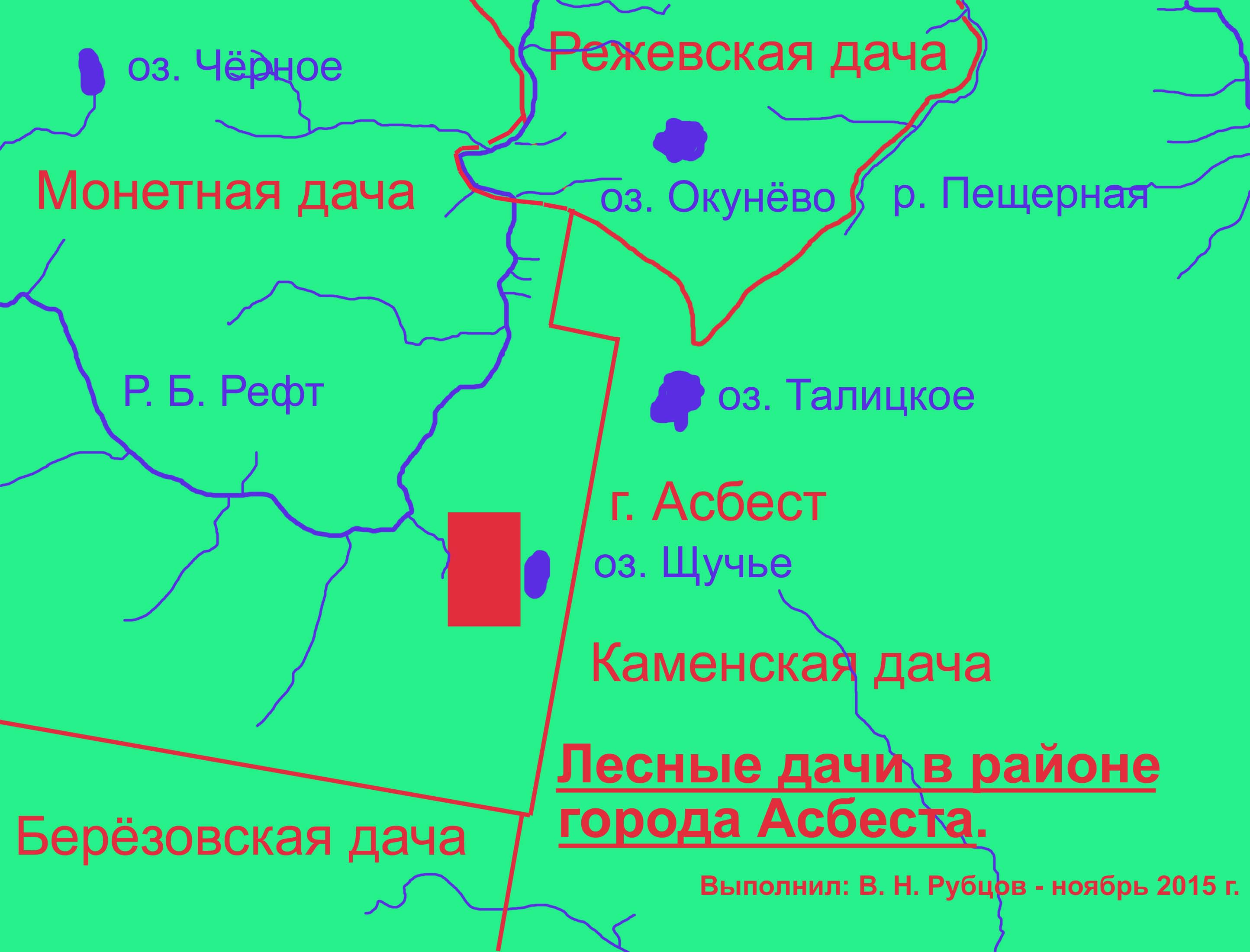 Карта асбеста свердловская область