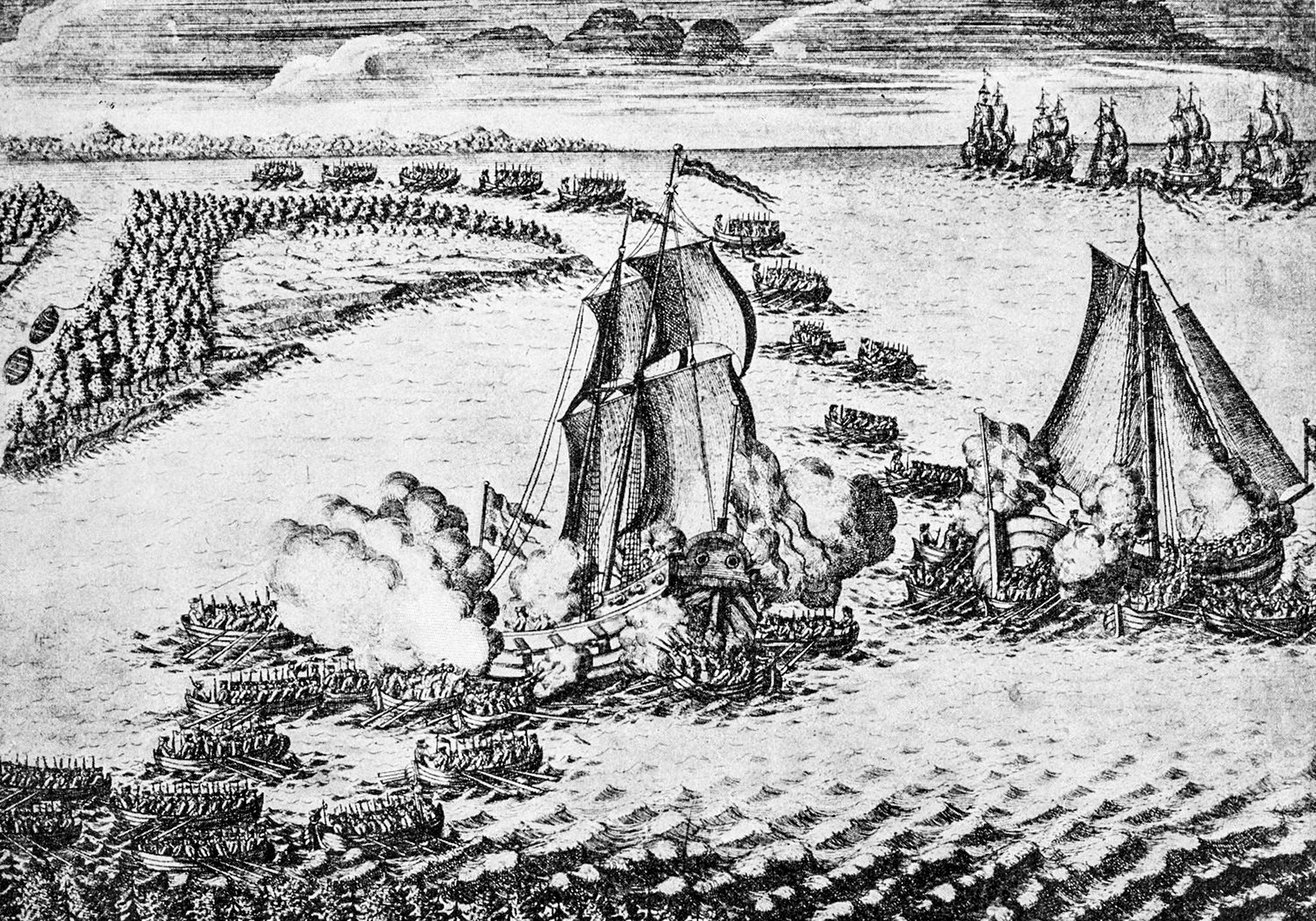 1700 е. Взятие Петром i шведских кораблей «гедан» и «астрильд» в Устье Невы. Бой в Устье Невы 18 мая 1703. Взятие Ниеншанца 1703.