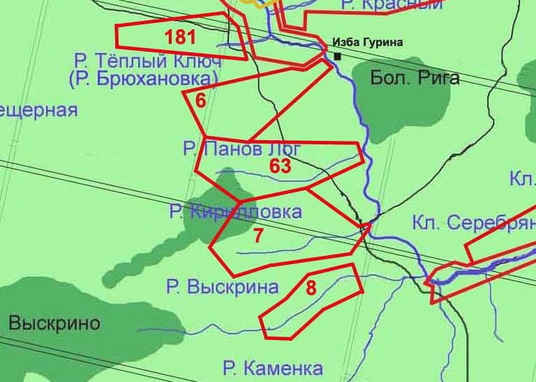 Карта рефтинского водохранилища с названиями